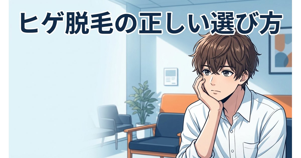 【完全ガイド】ヒゲ脱毛の正しい選び方｜後悔しないための5つの判断基準